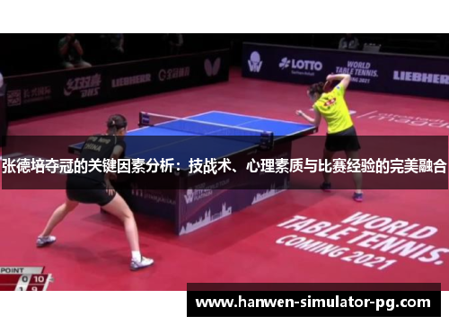 张德培夺冠的关键因素分析：技战术、心理素质与比赛经验的完美融合